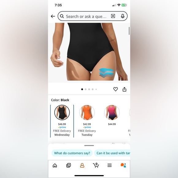 Racer back one piece swimsuit, period proof - Picture 11 of 11